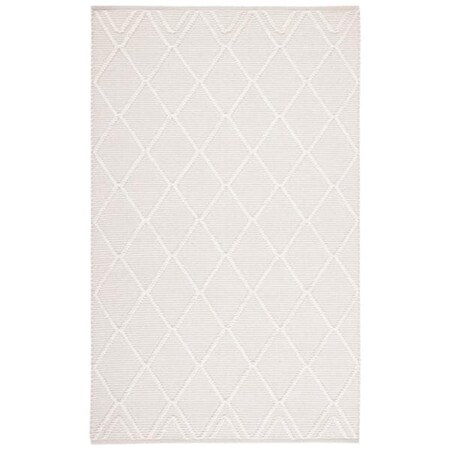 Safavieh 8 x 10 ft. Natura Contemporary Rectangle Hand Woven Rug, Ivory NAT832A-8